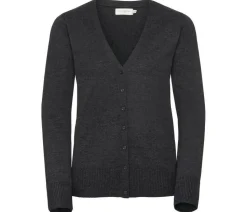 Russell Collection JZ715 - Cardigan Femme Col V Coton