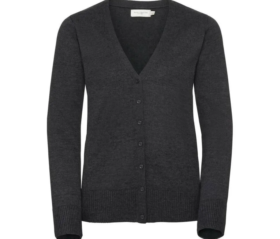 Russell Collection JZ715 - Cardigan Femme Col V Coton