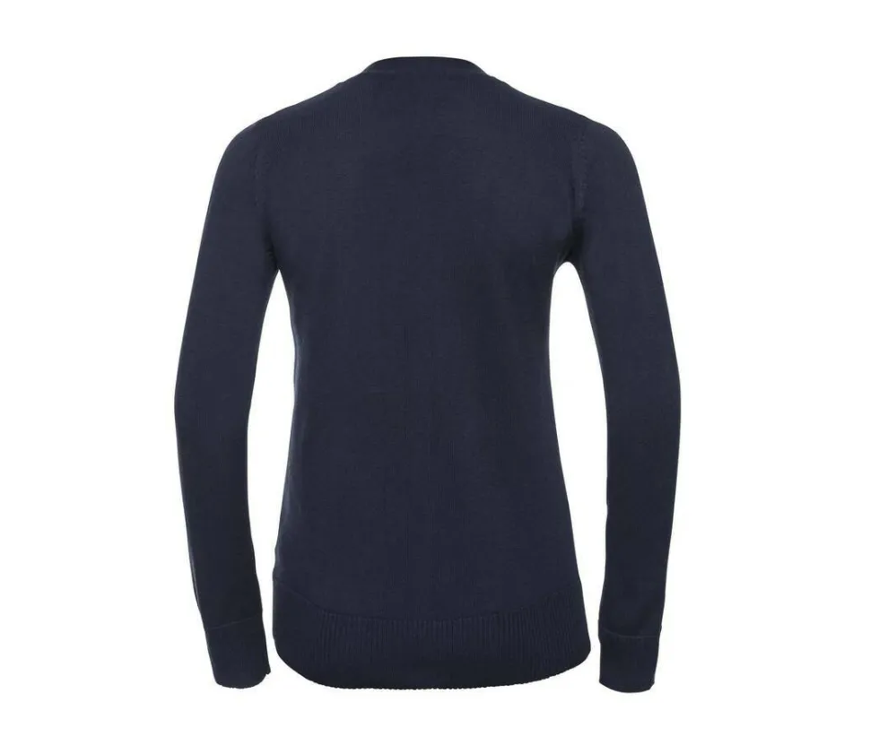 Russell Collection JZ715 - Cardigan Femme Col V Coton