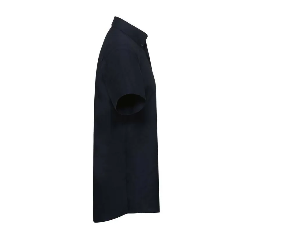 Russell Collection JZ933 - Chemise Manche Courte Homme Oxford Coton