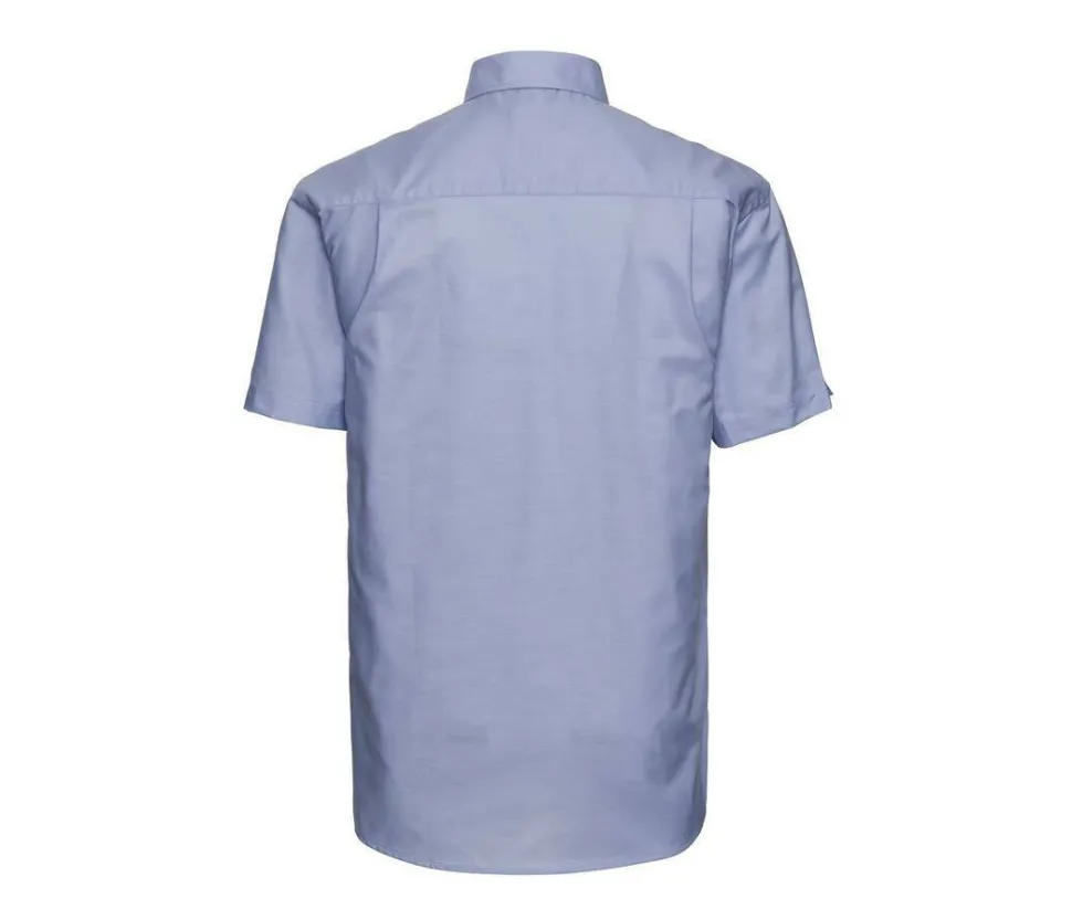 Russell Collection JZ933 - Chemise Manche Courte Homme Oxford Coton