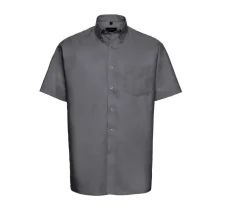 Russell Collection JZ933 - Chemise Manche Courte Homme Oxford Coton