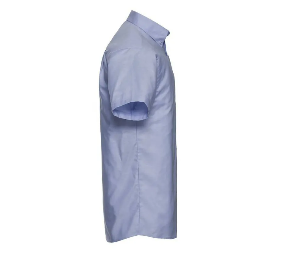 Russell Collection JZ933 - Chemise Manche Courte Homme Oxford Coton