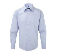 Russell Collection JZ922 - Chemise Oxford Cintrée Homme Col Italien