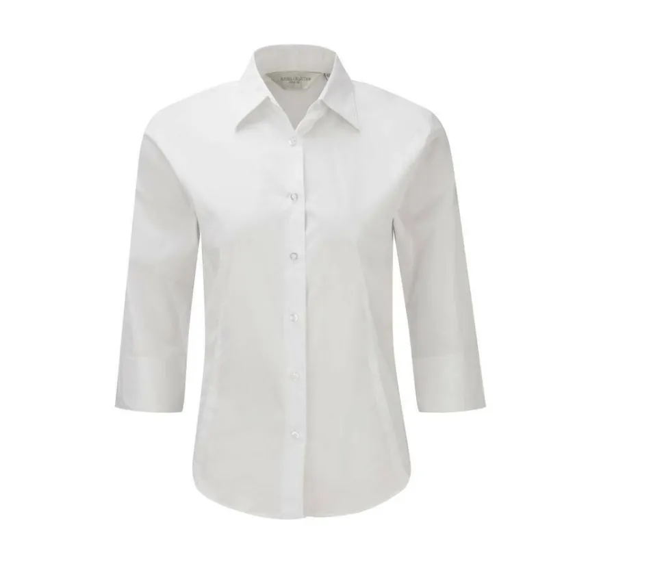 Russell Collection JZ46F - Chemise Stretch Femme Coton