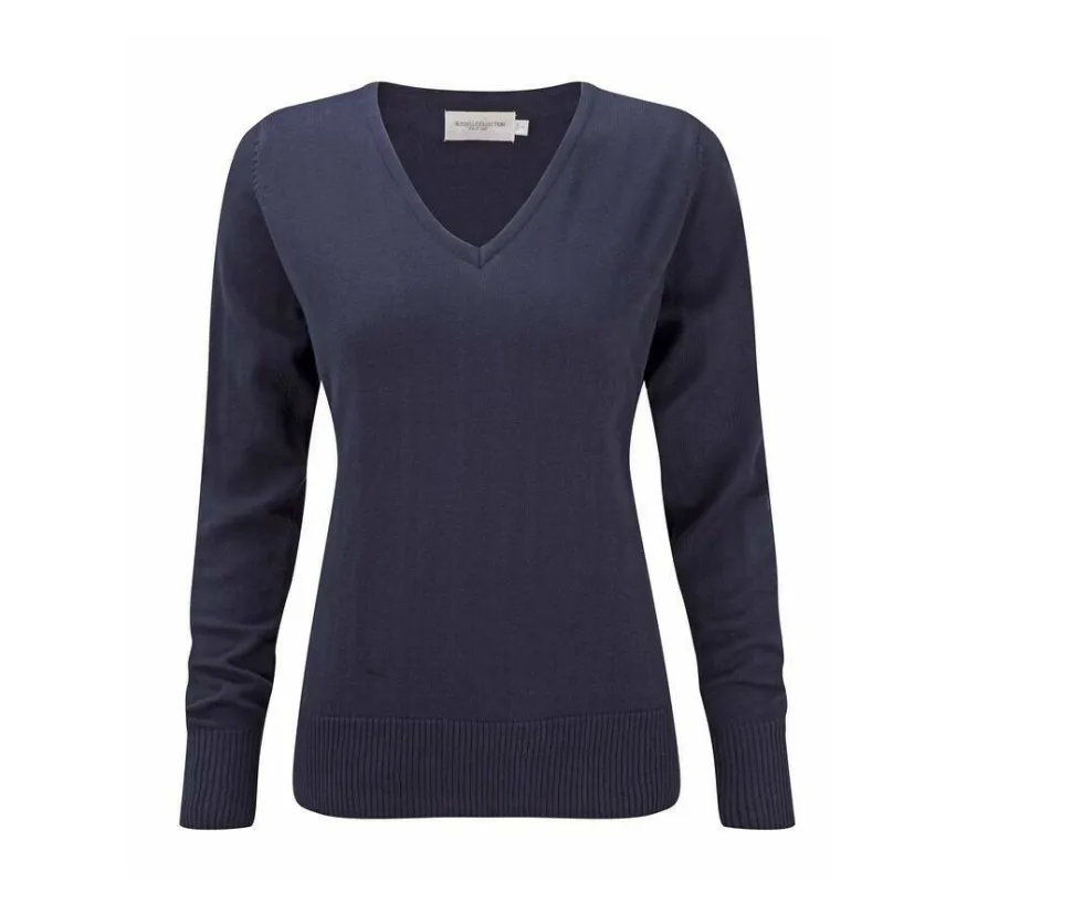 Russell Collection JZ10F - Sweat-Shirt Femme Col V