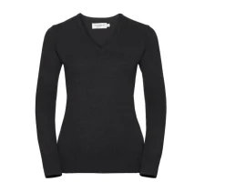 Russell Collection JZ10F - Sweat-Shirt Femme Col V