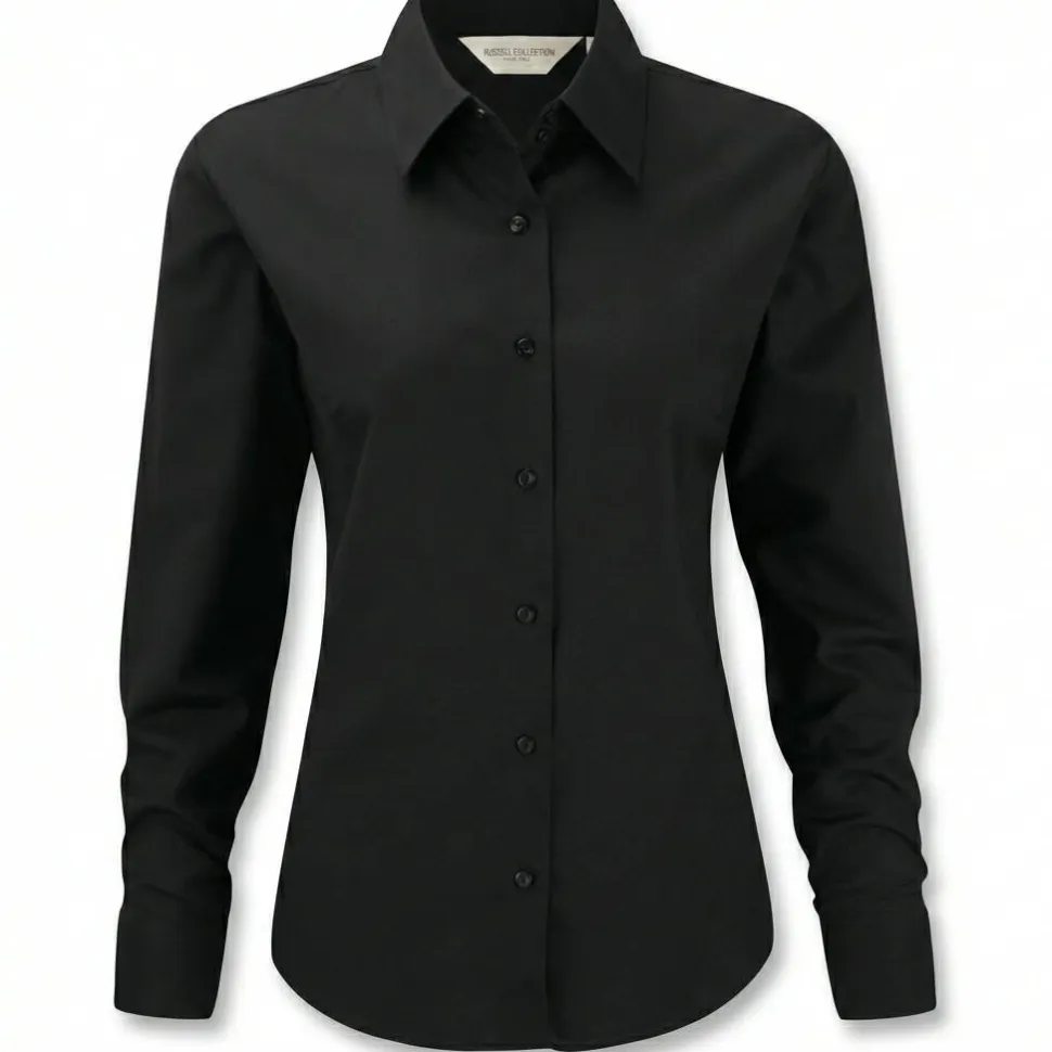 Russell Collection RU932F - Chemise Oxford Femme Manches Longues