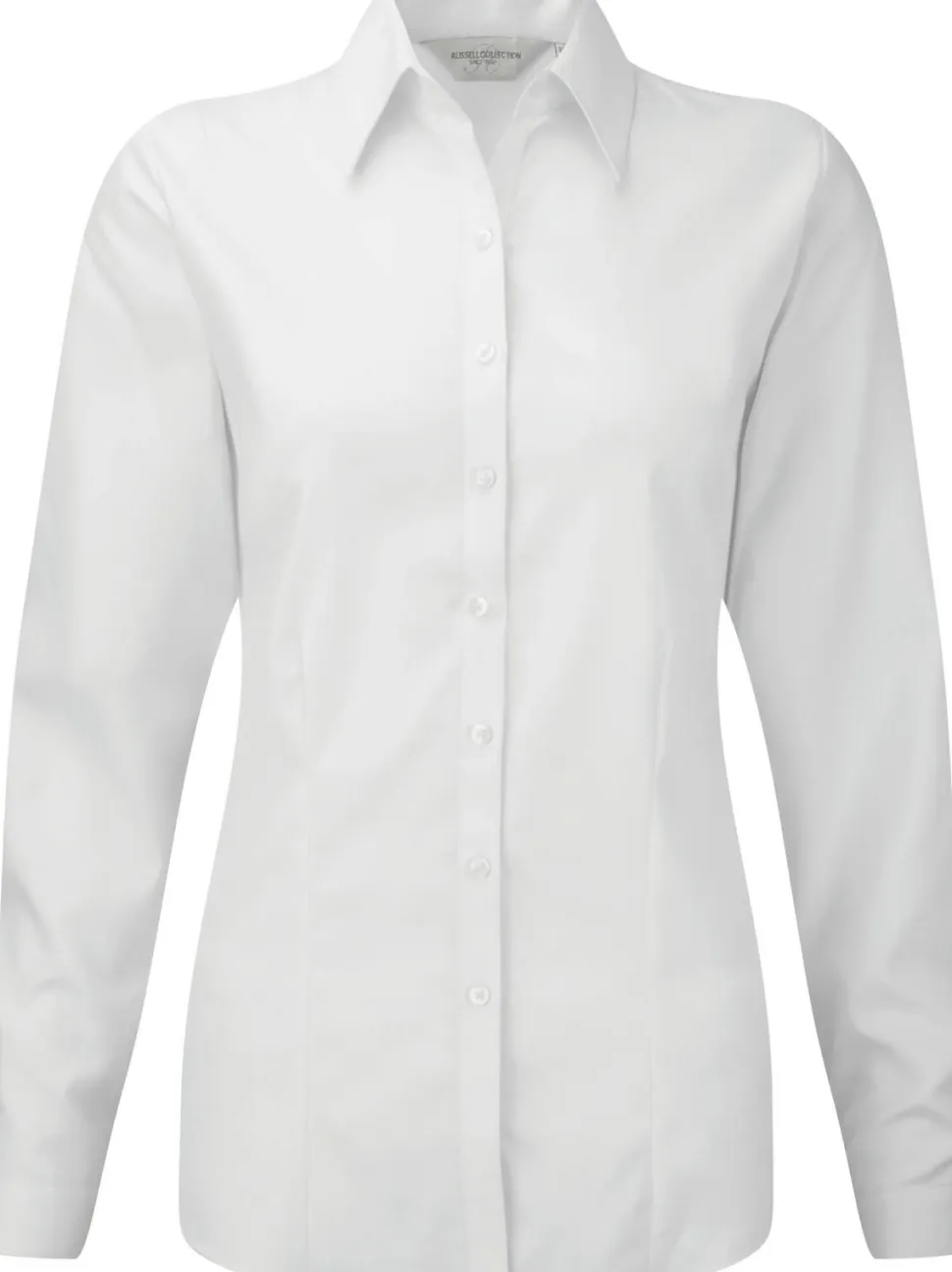 Russell Collection RU962F - CHEMISE FEMME MANCHE LONGUES À CHEVRONS