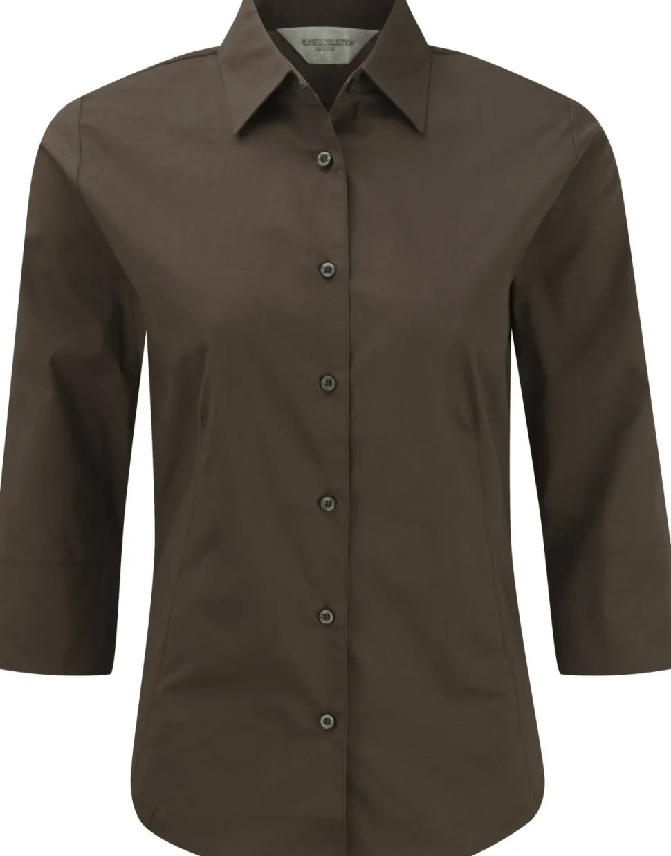 Russell Collection RU946F - Ladies Fitted Shirt - Chemise Femme Ajustée, Manches 3/4