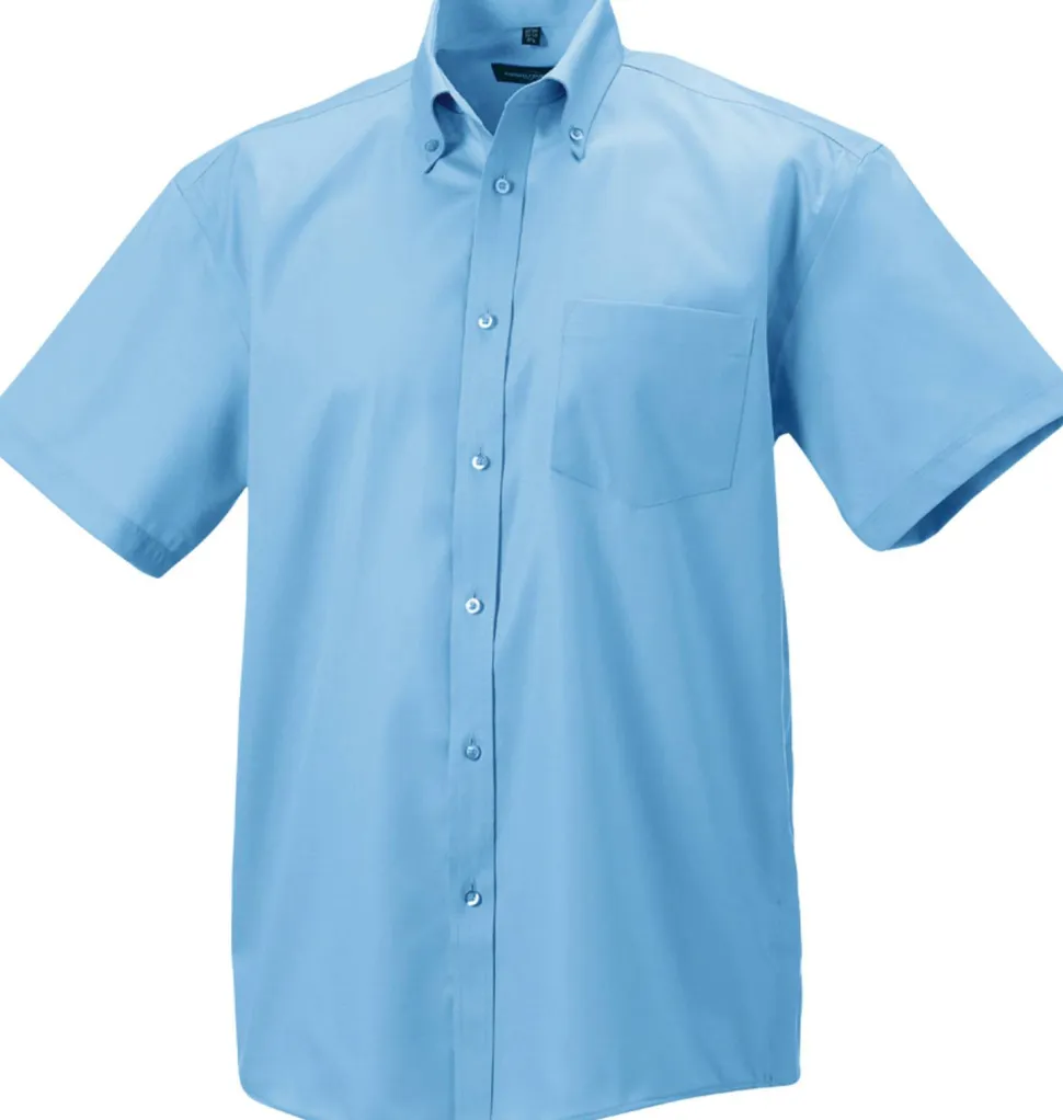 Russell Collection RU957M - Chemise Manches Courtes Sans Repassage Pour Homme