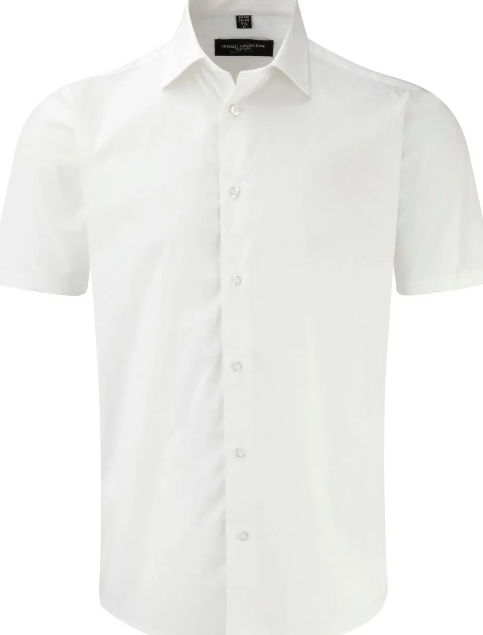 Russell Collection RU947M - Chemise Ajustée, Manches Courtes