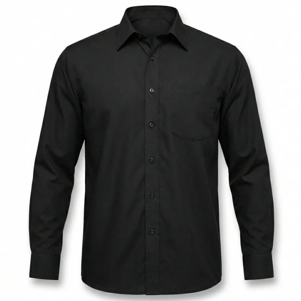 Russell Collection RU936M - Chemise En Popeline Pur Coton Homme Manches Longues