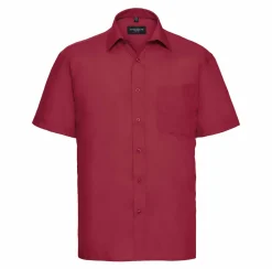 Russell Collection RU935M - Chemise En Popeline Homme Manches Courtes