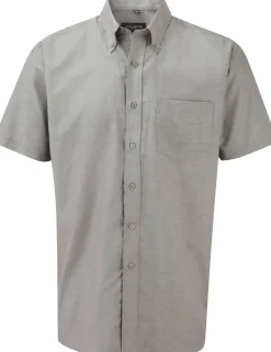 Russell Collection RU933M - Chemise Oxford Homme Manches Courtes