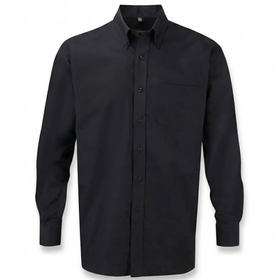 Russell Collection RU932M - Chemise Oxford Homme Manches Longues
