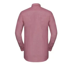RUSSELL COLLECTION RU920M - MEN'S LONG SLEEVE TAILORED WASHED OXFORD SHIRT