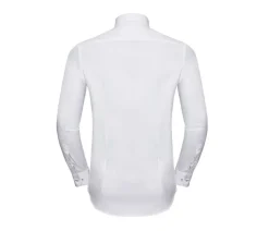 RUSSELL COLLECTION RU964M - MEN'S LONG SLEEVE TAILORED CONTRAST HERRINGBONE SHIRT