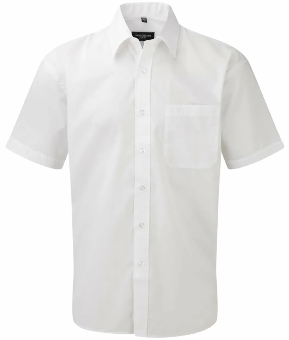 Russell Europe 935M - Short Sleeve Poplin Shirt