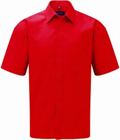 Russell Europe 935M - Short Sleeve Poplin Shirt