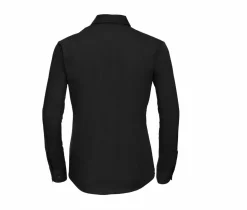 Russell Europe R-936F-0 - Blouse Élégante en Popeline de Coton à Manches Longues