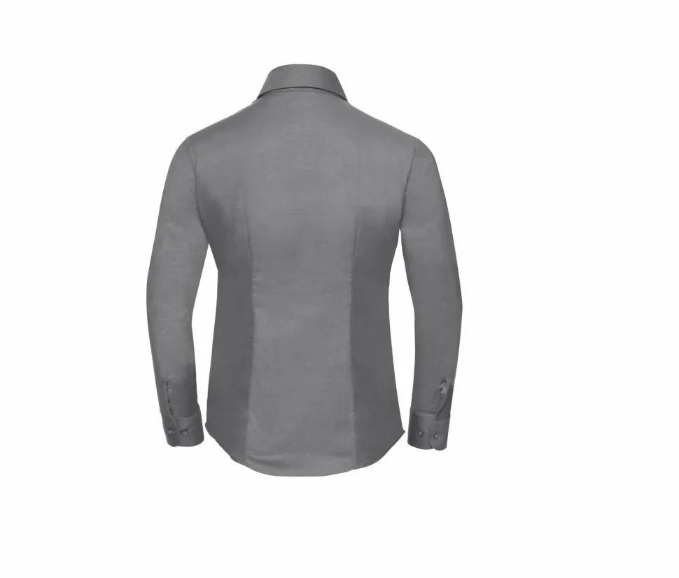 Russell Europe R-932F-0 - Blouse Élégante en Oxford à Manches Longues