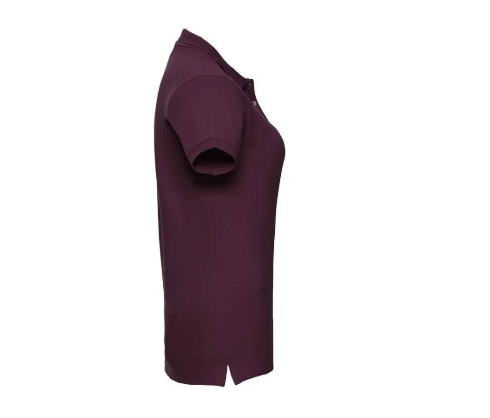 Russell JZ565 - Polo Femme Élégant en Coton avec Boutons Nacrés