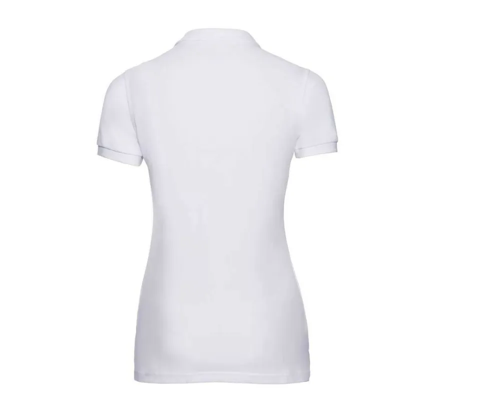 Russell JZ565 - Polo Femme Élégant en Coton avec Boutons Nacrés