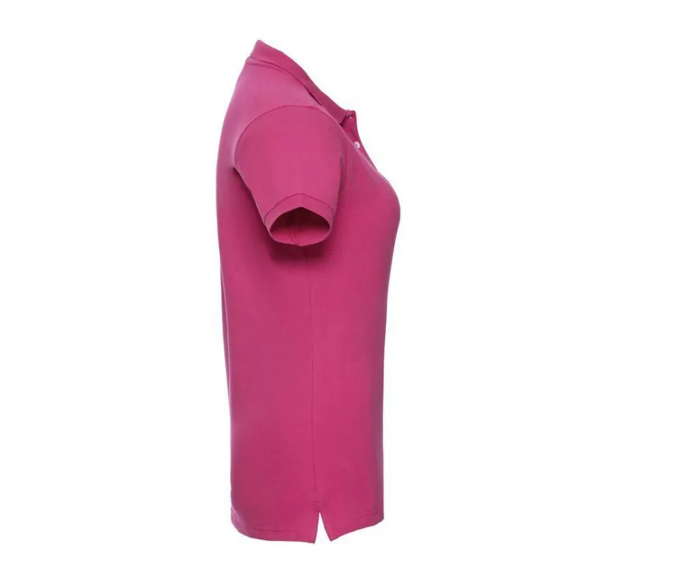 Russell JZ565 - Polo Femme Élégant en Coton avec Boutons Nacrés
