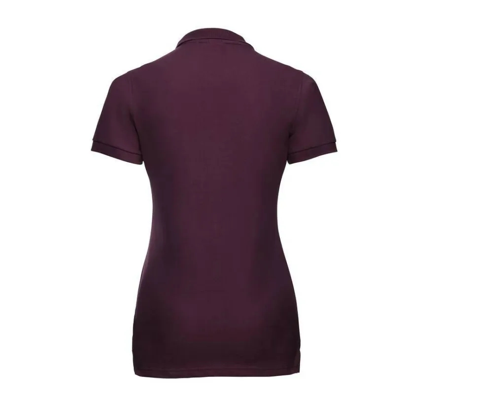 Russell JZ565 - Polo Femme Élégant en Coton avec Boutons Nacrés