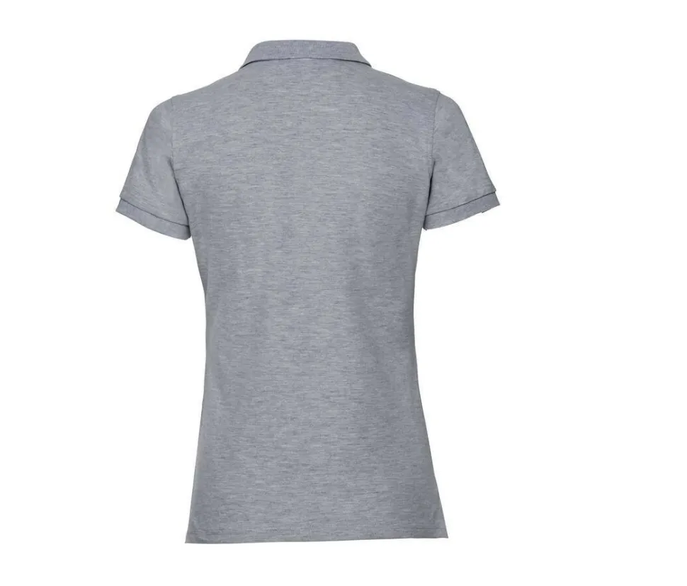 Russell JZ565 - Polo Femme Élégant en Coton avec Boutons Nacrés