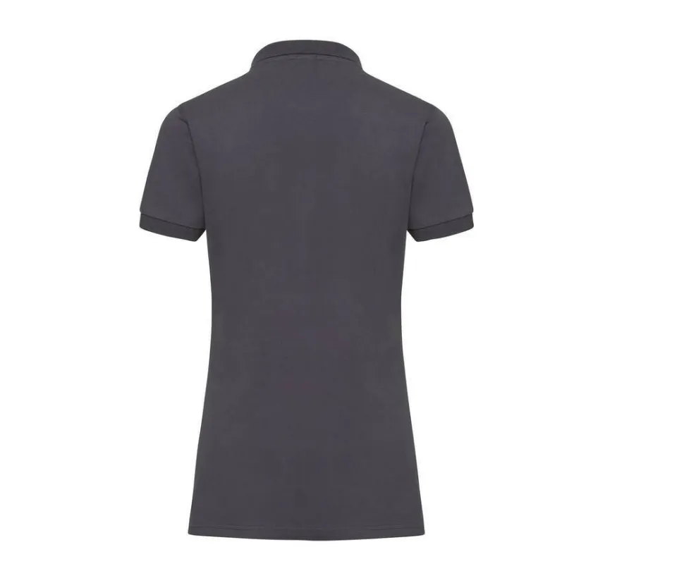 Russell JZ565 - Polo Femme Élégant en Coton avec Boutons Nacrés