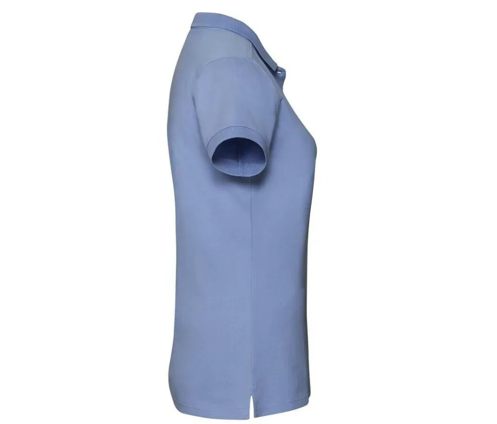 Russell JZ565 - Polo Femme Élégant en Coton avec Boutons Nacrés