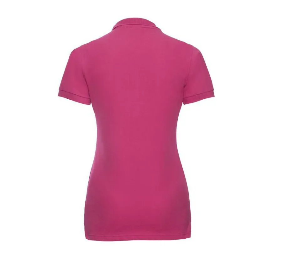 Russell JZ565 - Polo Femme Élégant en Coton avec Boutons Nacrés
