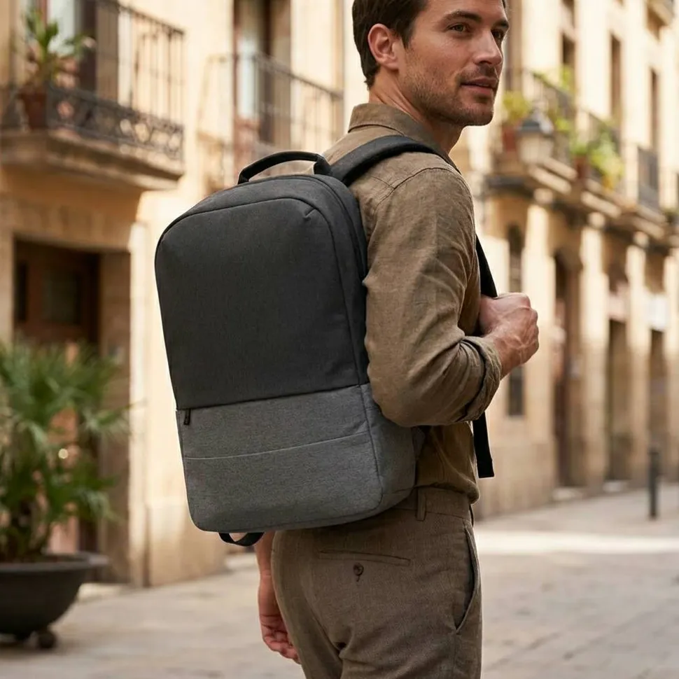 Sac à dos antivol en polyester recyclé haute densité 600D - Egotier 92190