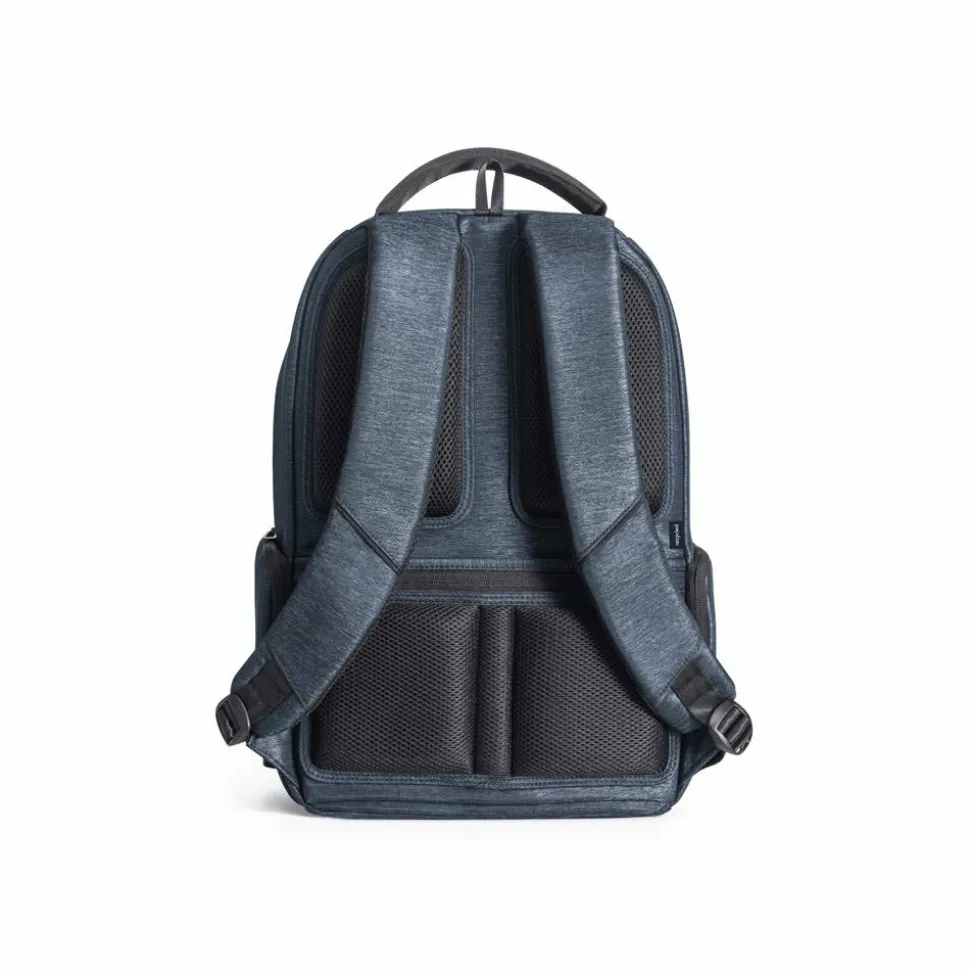 Sac à dos pour ordinateur portable imperméable en nylon recyclé 2 tons avec compartiment en polyester recyclé 210D - Egotier 92195