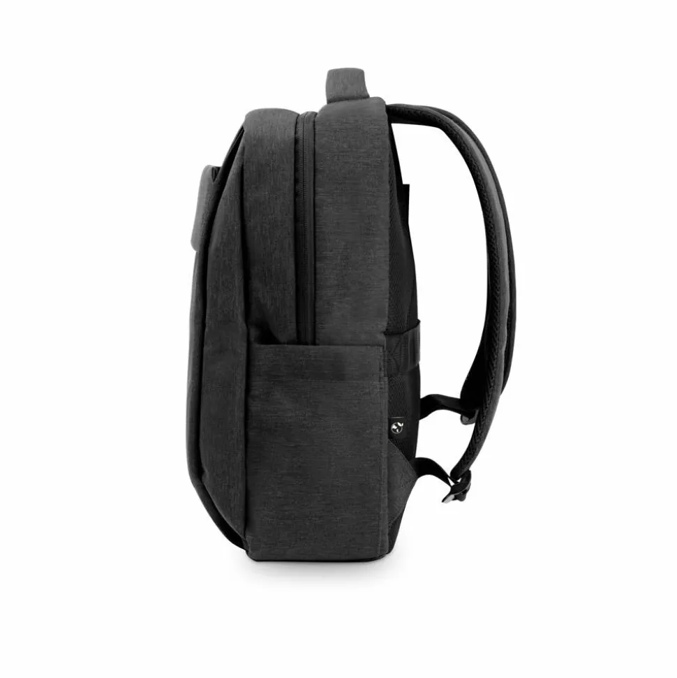 Sac à dos pour ordinateur portable entièrement rembourré en polyester recyclé haute densité 300D 15.6' - Egotier 92377