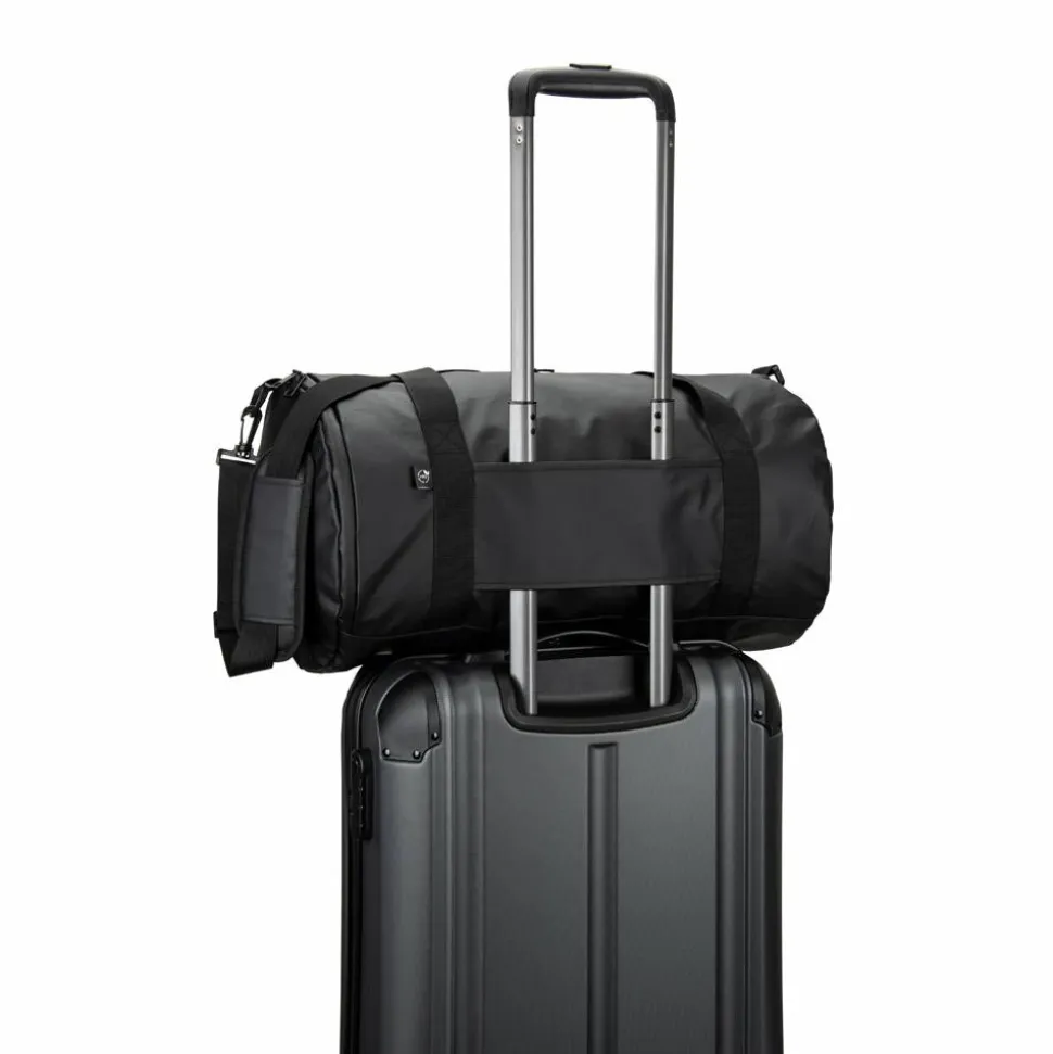 Sac de sport cylindrique en polyester recyclé haute densité 600D avec compartiment latéral pour les chaussures - Egotier 92573