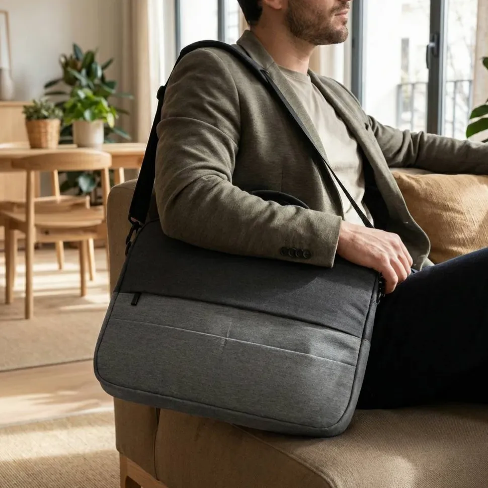 Sacoche matelassée pour ordinateur portable 15