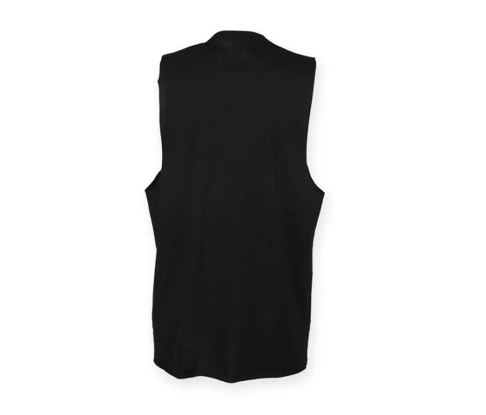 SF Men SF232 - Maillot de corps à col haut et emmanchures droites pour homme