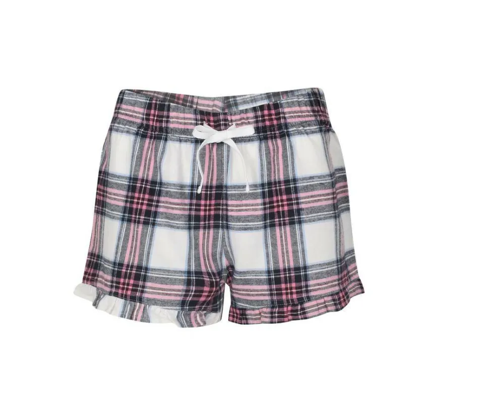 SF Women SK082 - Shorts de Pyjama Légers en Flanelle Douce pour l'Été