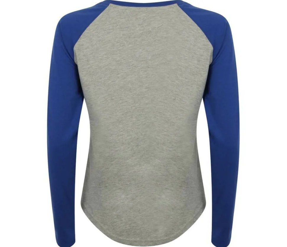 SF Women SK271 - Tee-shirt baseball manches longues femme