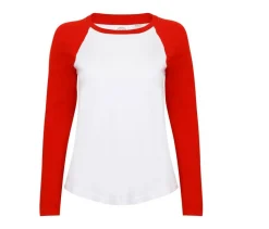 SF Women SK271 - Tee-shirt baseball manches longues femme