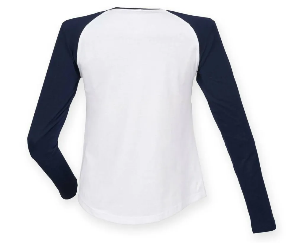 SF Women SK271 - Tee-shirt baseball manches longues femme