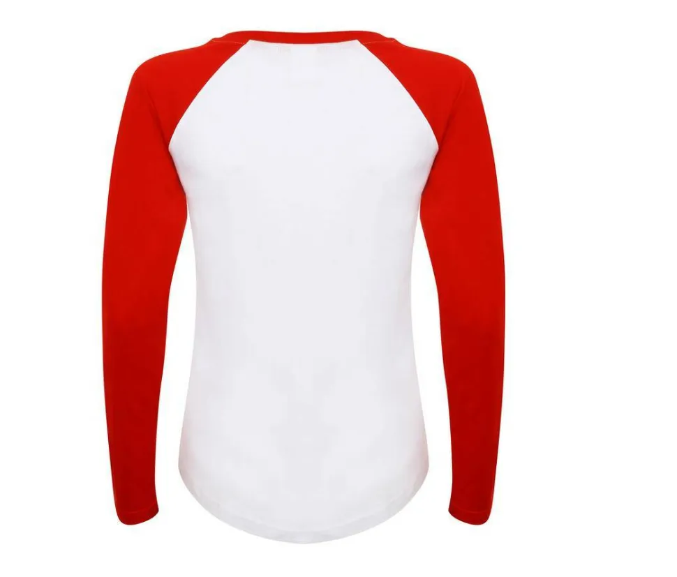 SF Women SK271 - Tee-shirt baseball manches longues femme