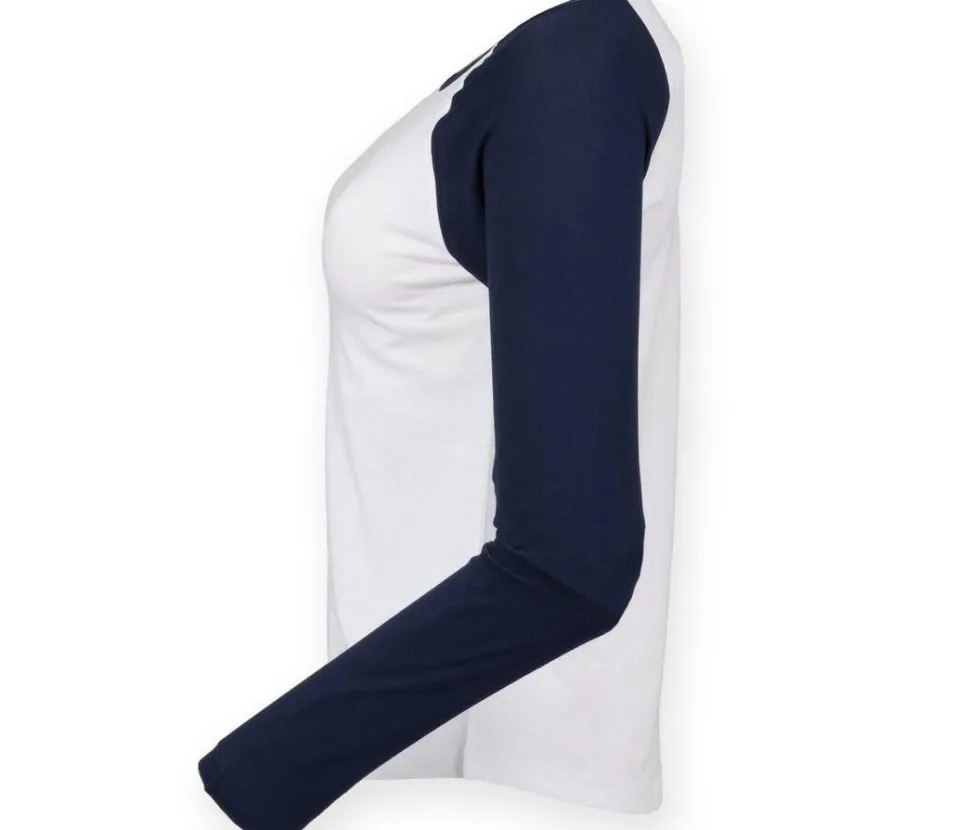 SF Women SK271 - Tee-shirt baseball manches longues femme