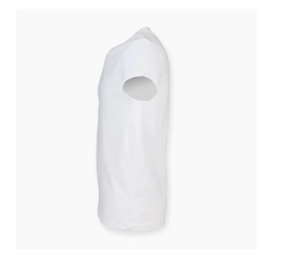 Skinnifit SF122 - Tee-Shirt Col V Homme Stretch en Coton