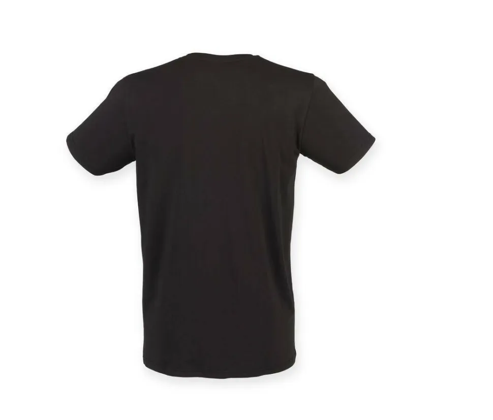 Skinnifit SF122 - Tee-Shirt Col V Homme Stretch en Coton