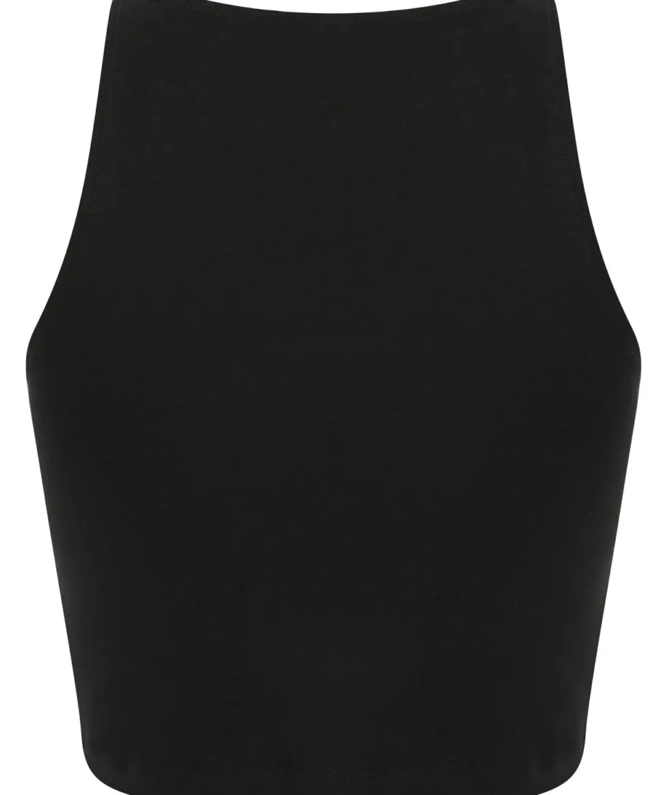 Skinnifit SK106 - Débardeur Court en Coton avec Dos Nageur
