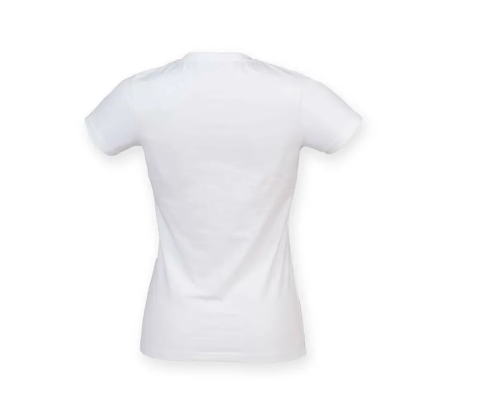 Skinnifit SK122 - Tee-Shirt Stretch Col V pour Femme